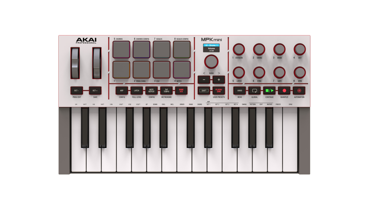 Akai Professional MPK Mini 4 Controller Keyboard - Grey