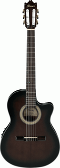 Ibanez GA35TCE DVS Nylon String Guitar w/Pickup - Dark Violin Sunburst High Gloss