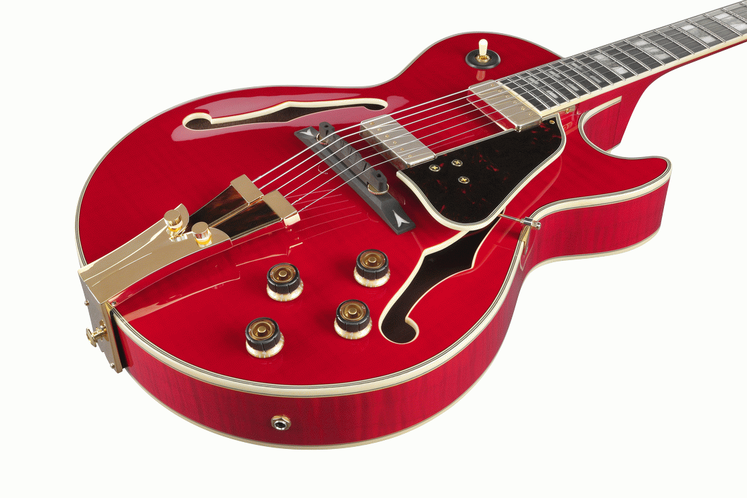 Ibanez GB10SEFM SRR George Benson Electric Guitar W/Case - Sapphire Red