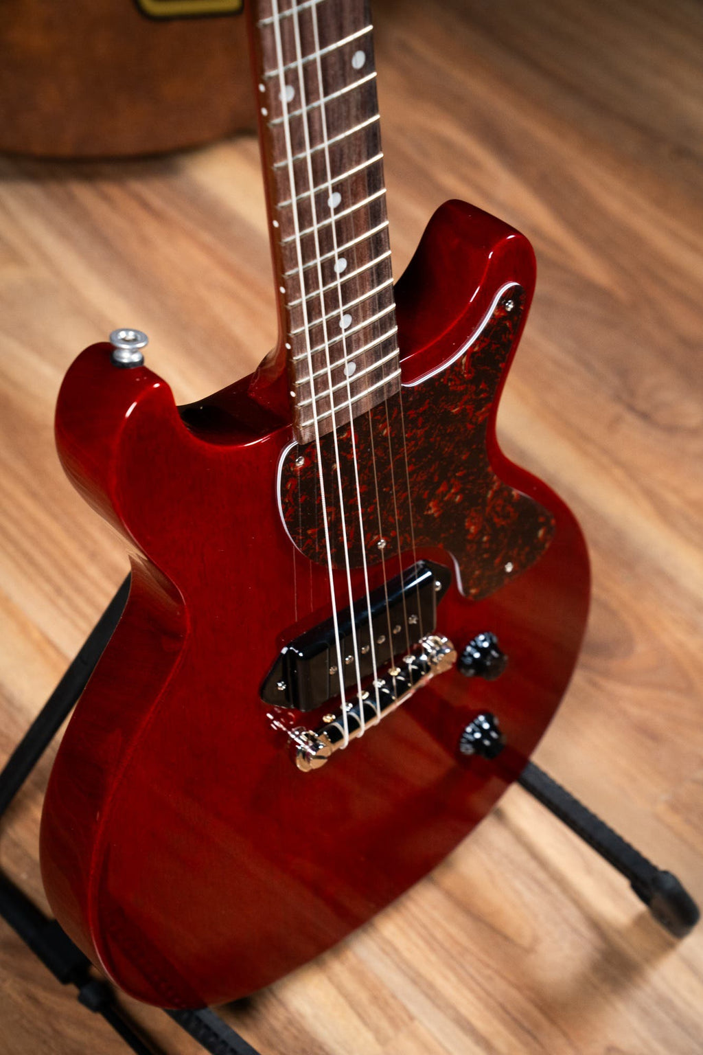 Gibson Les Paul Junior Double Cut - Tortoise Pickguard - Vintage Cherry