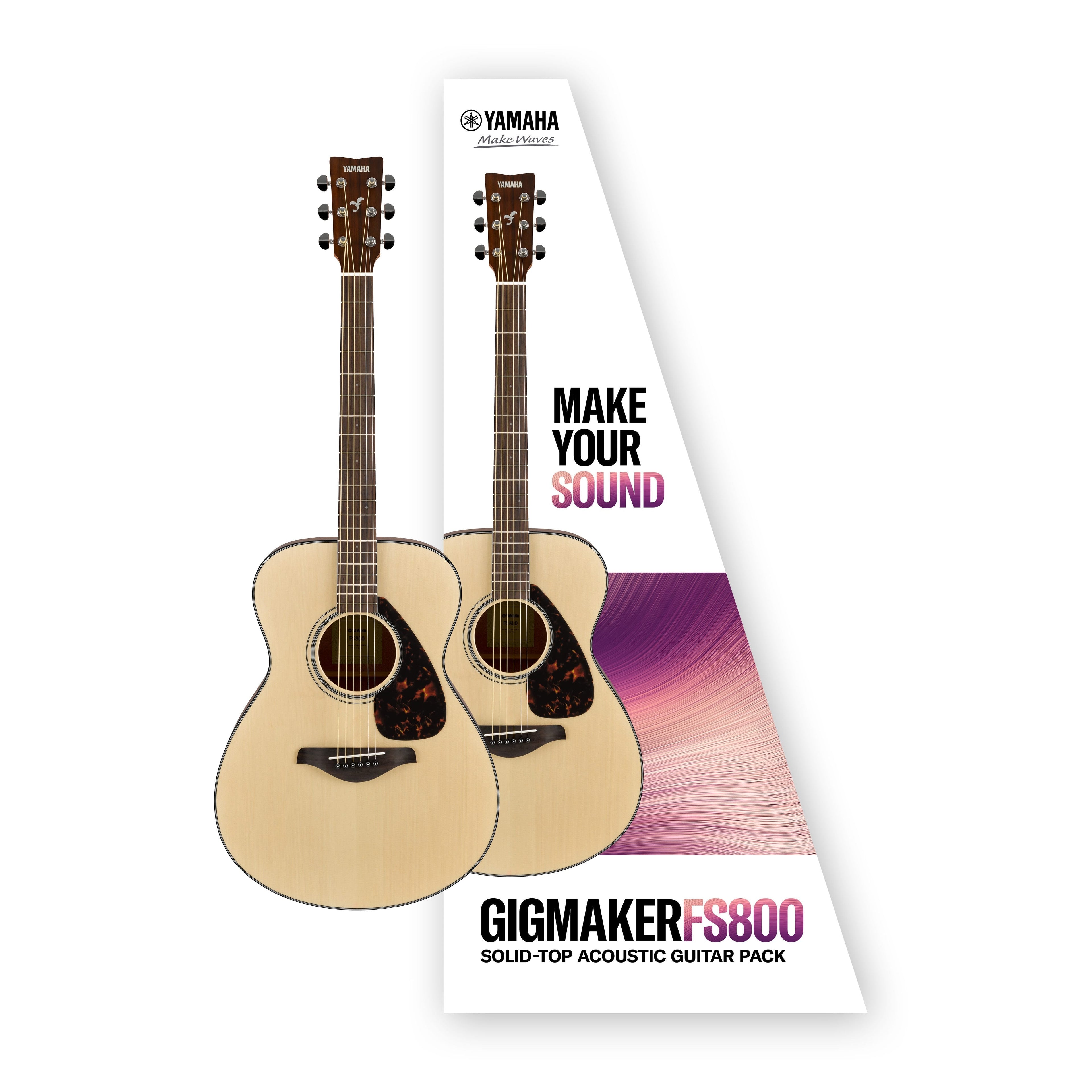 Yamaha Gigmaker FS800 Small Body Acoustic Guitar Package