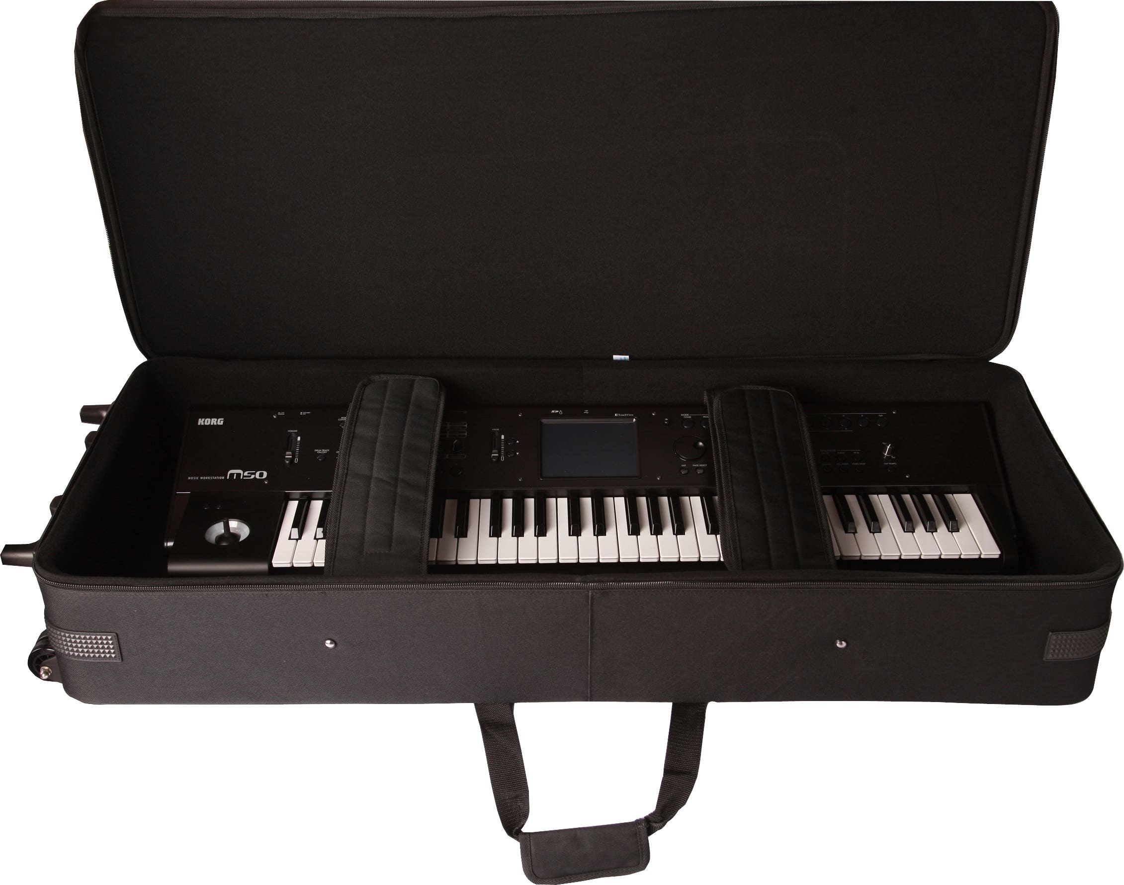 Gator GK-61-SLIM Lightweight 61-Note Slim Keyboard Case w/ Wheels