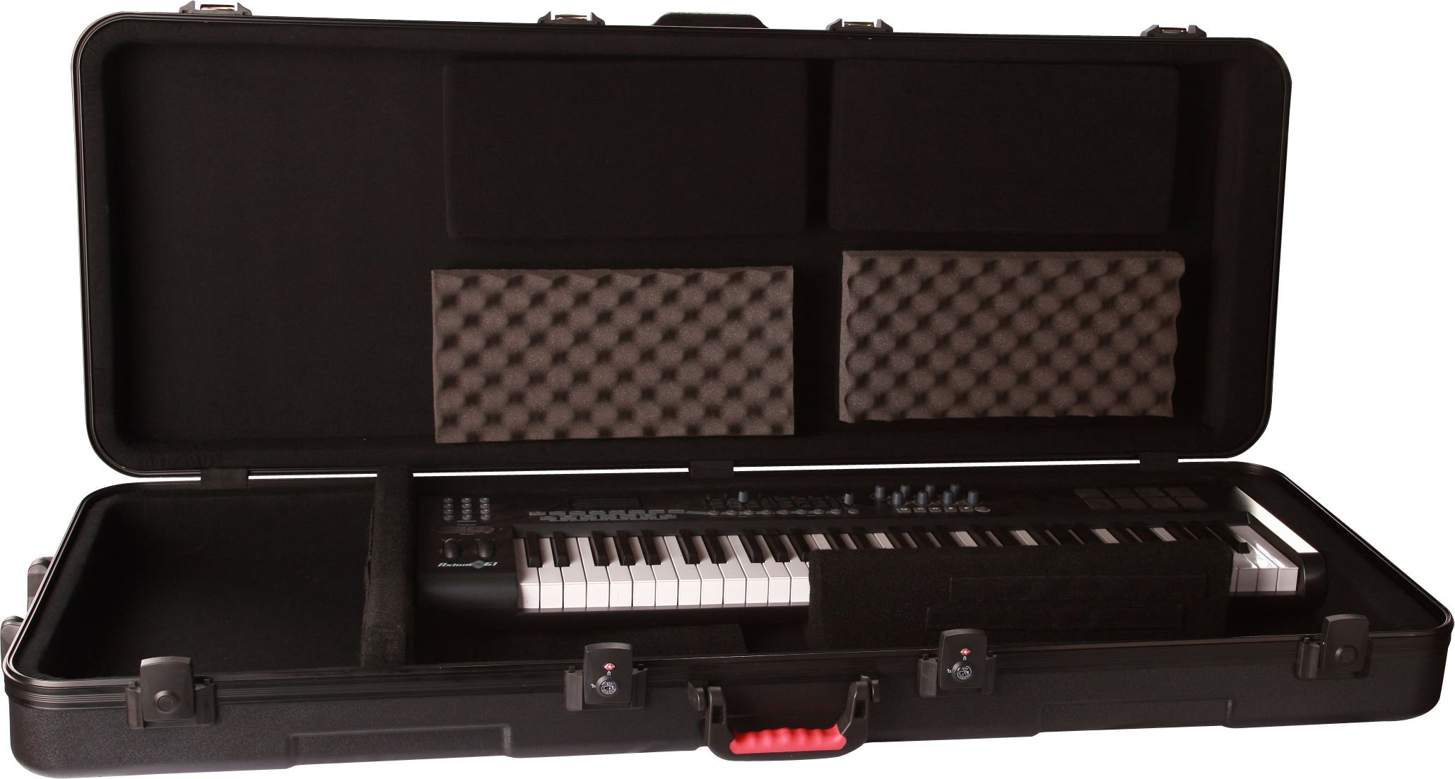 Gator GTSA-KEY76D 76-Note DEEP Keyboard Case w/ TSA & Wheels