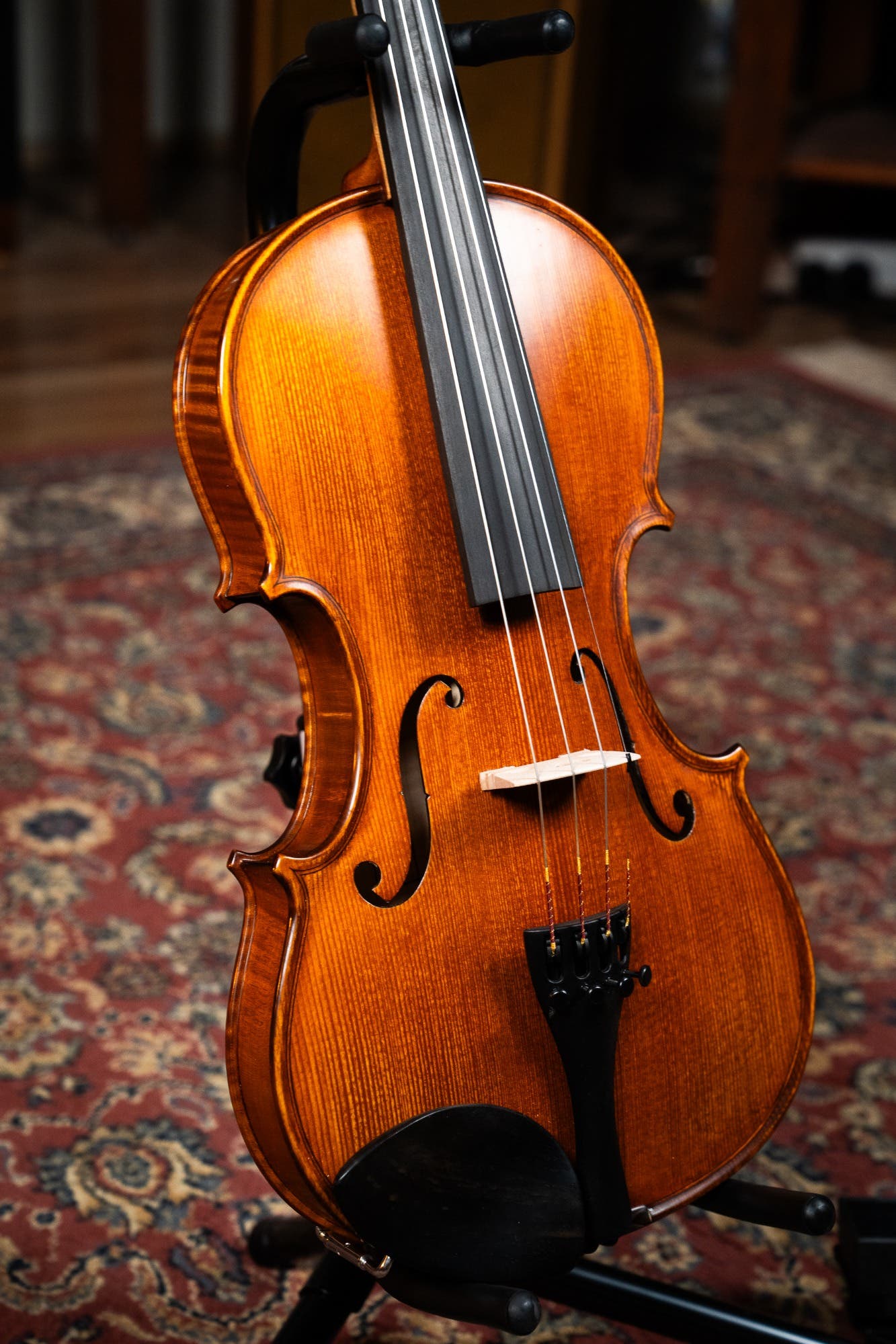 GLIGA 4/4 VASILE  SUPERIOR ITALY 1PC BACK PROFESSIONAL SETUP W/OPAL GOLD STRINGS (VIOLIN ONLY)