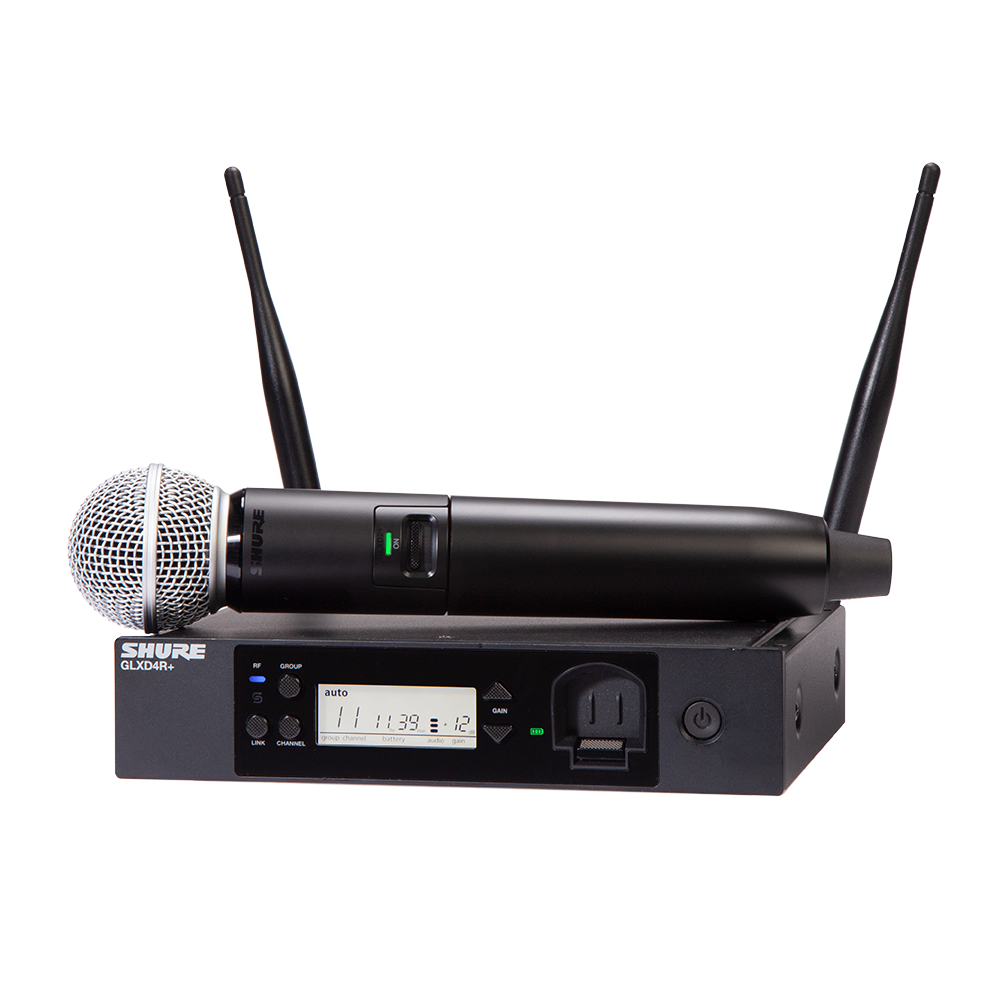 Shure GLX-D24R+S58 Wireless Digital Handheld System w/SM58 Mic