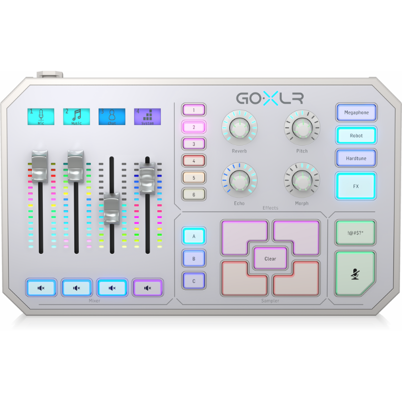 TC Helicon GoXLR WHITE Compact Broadcast Mixer w/MIDAS Preamps