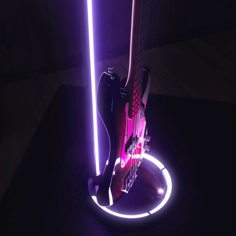 Gravity GRA-GGSLS01NHB Neck Hug Guitar Glow Stand