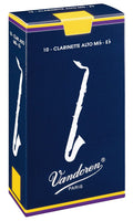 Vandoren traditional eb alto clarinet reeds - box of 10 - strength 2.5