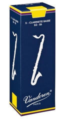 Vandoren traditional bass clarinet reeds - box of 5 - strength 4.0
