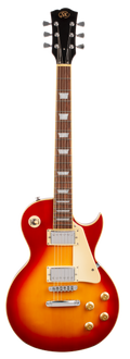 SX GTSE3SKCS "LP" Style Electric Guitar w/Accessories - Cherry Sunburst