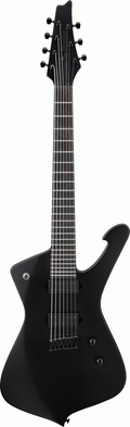 Ibanez Iron Label Iceman ICTB721 7-String Guitar w/Gigbag - Black Flat