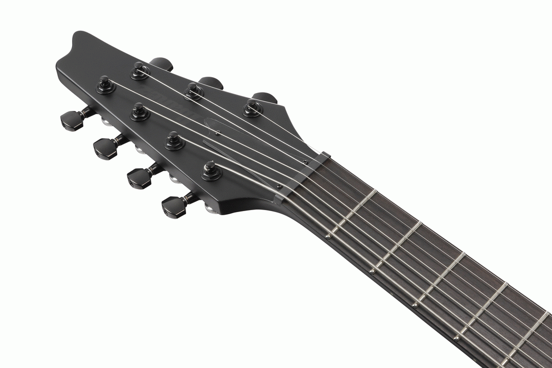 Ibanez Iron Label Iceman ICTB721 7-String Guitar w/Gigbag - Black Flat