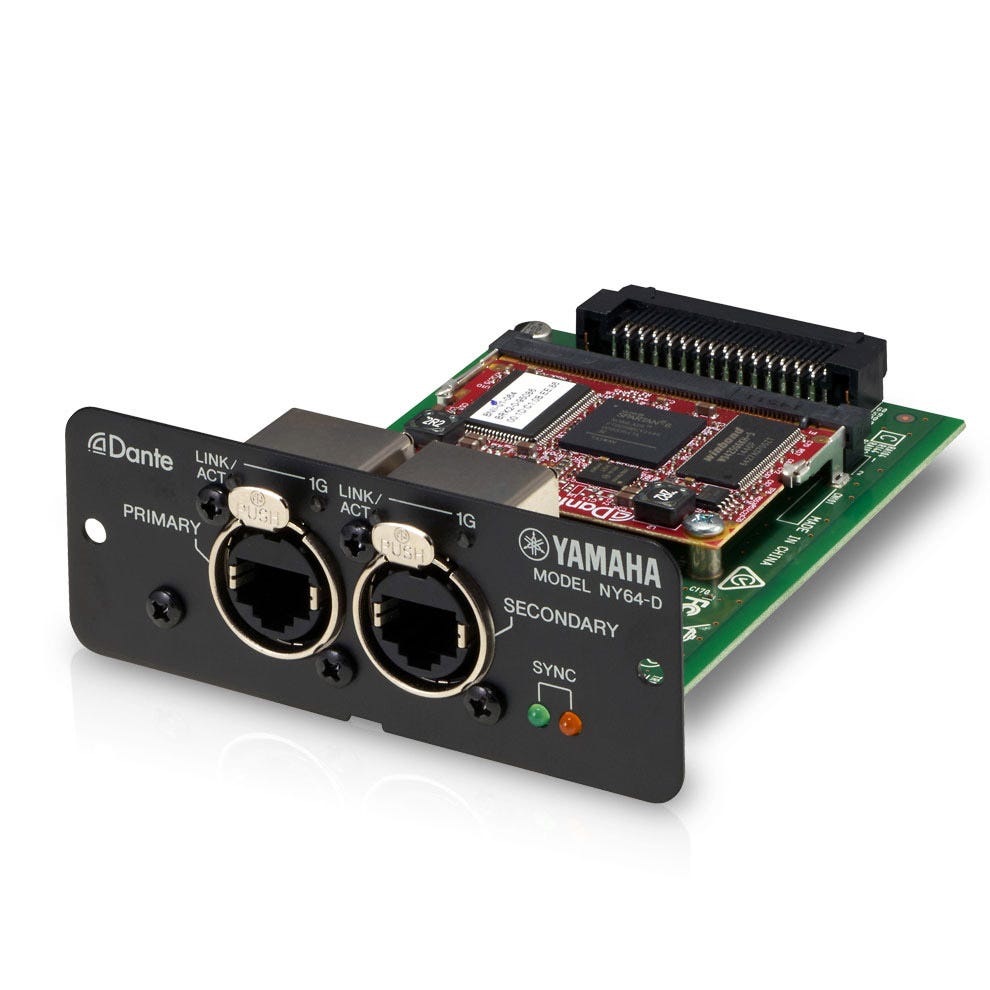 Yamaha NY64-D Dante Digital Interface Card for TF Mixers