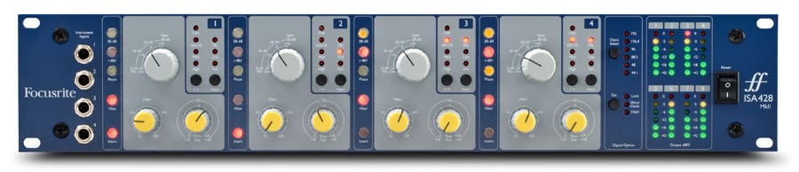 Focusrite ISA428 MKII 4ch Microphone Preamp