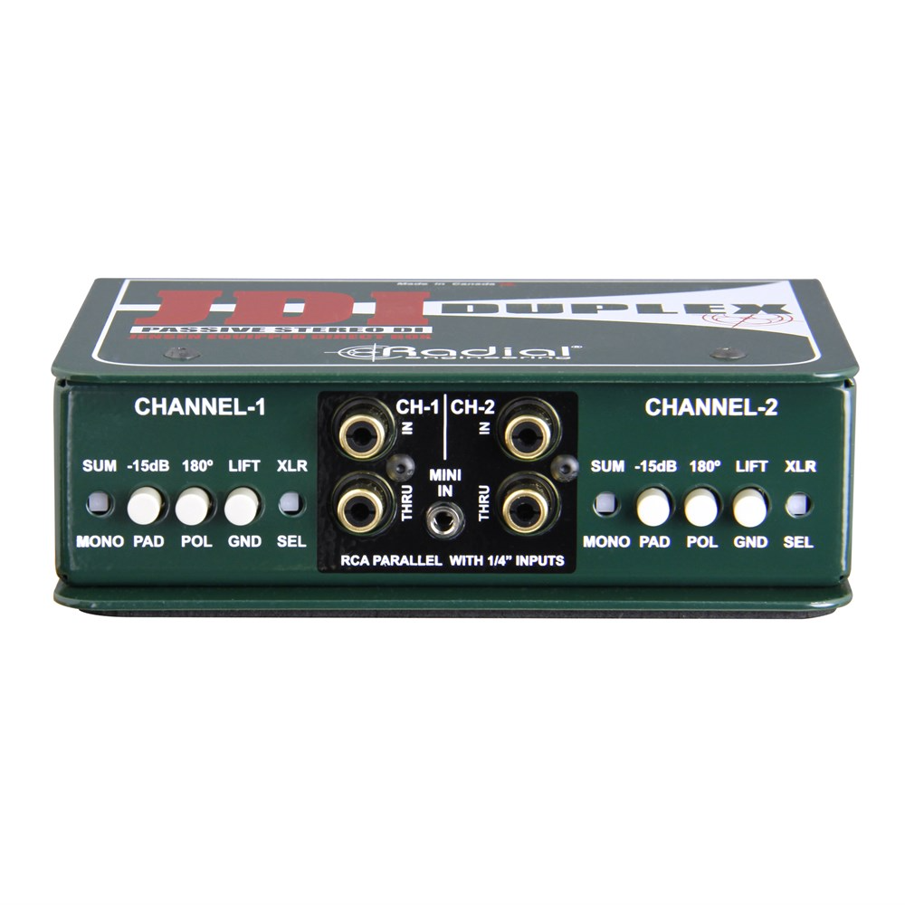 Radial JDI-Duplex Passive Stereo DI w/Jensen Transformers