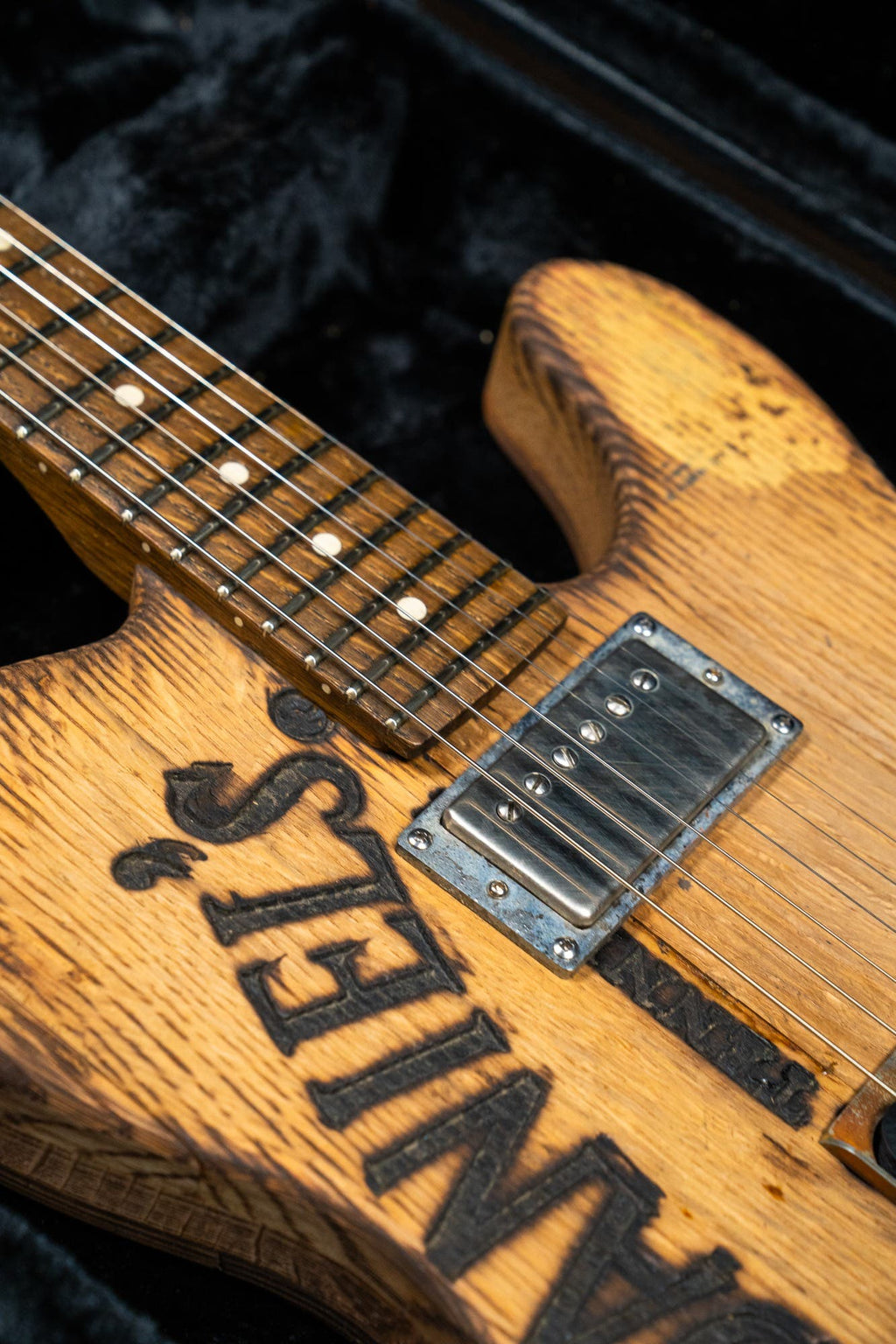 Justin Johnson Signature Guitar + Gator Case - Whiskey Barrel Jack Daniels (Stencil) - Pre-Owned