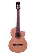 Katoh MCG115CEQ Classical Guitar w/Pickup + Cutaway - Solid Cedar Top