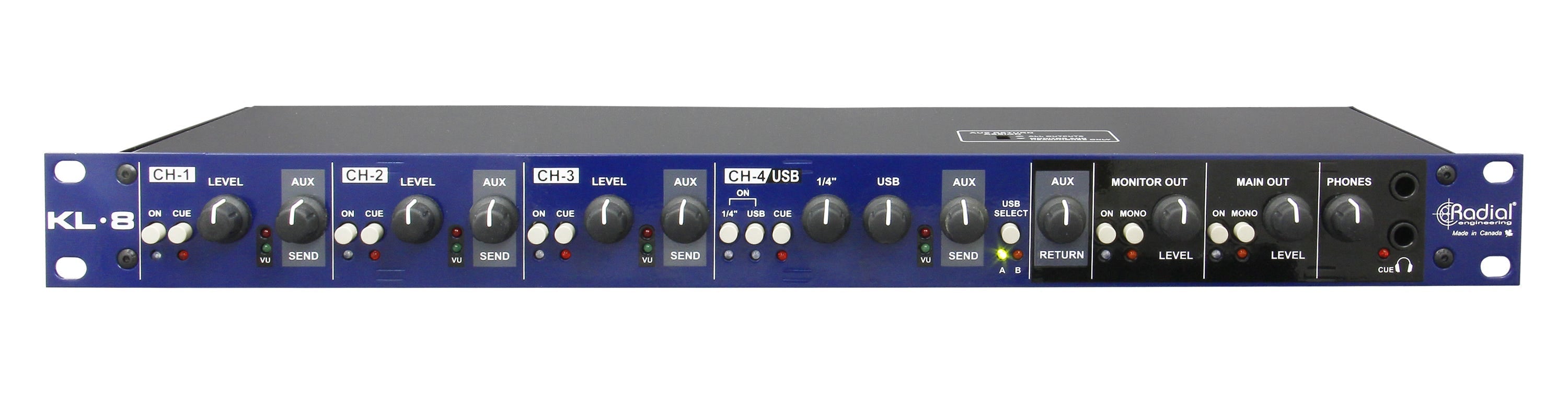 Radial KL-8 Rackmount Keyboard Mixer