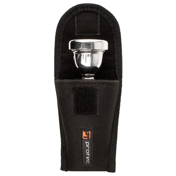 PRO TEC NYLON LARGE BRASS MOUTHPIECE POUCH W/VELCRO