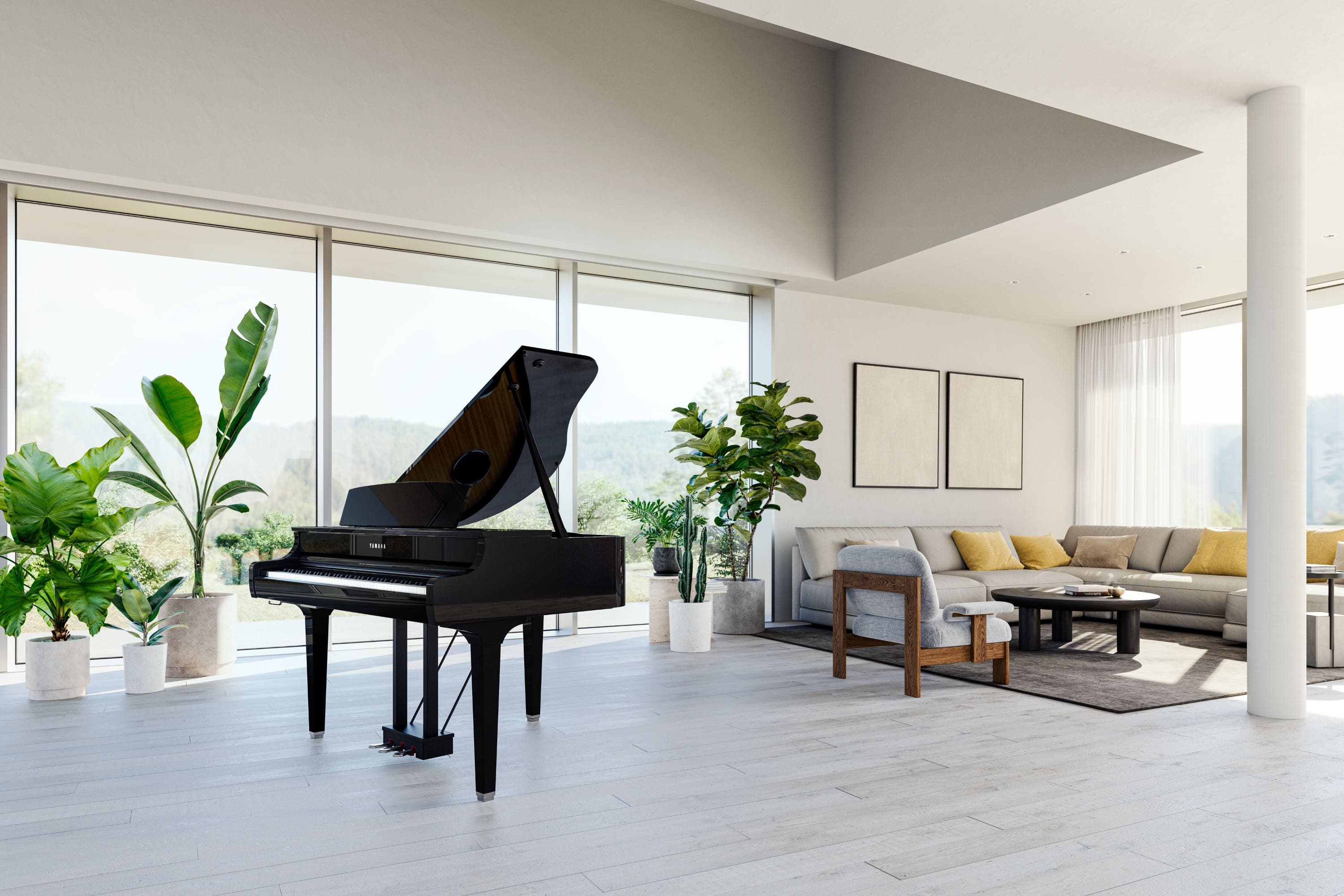 Yamaha CLP895GP Clavinova Digital Grand Piano - Polished Ebony Finish