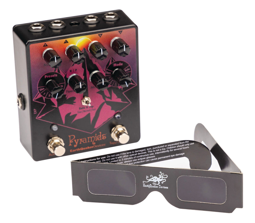 EarthQuaker Devices LTD ED Pyramids Stereo Flanger Pedal - Solar Eclipse