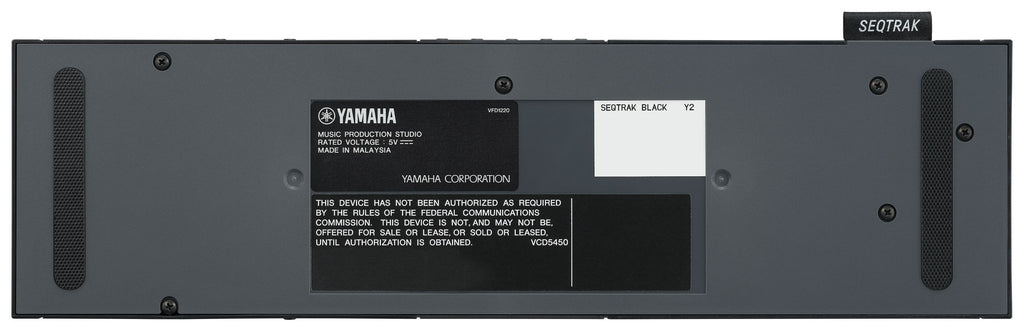 Yamaha SEQTRAK Portable Synth / Music Production Studio - Black