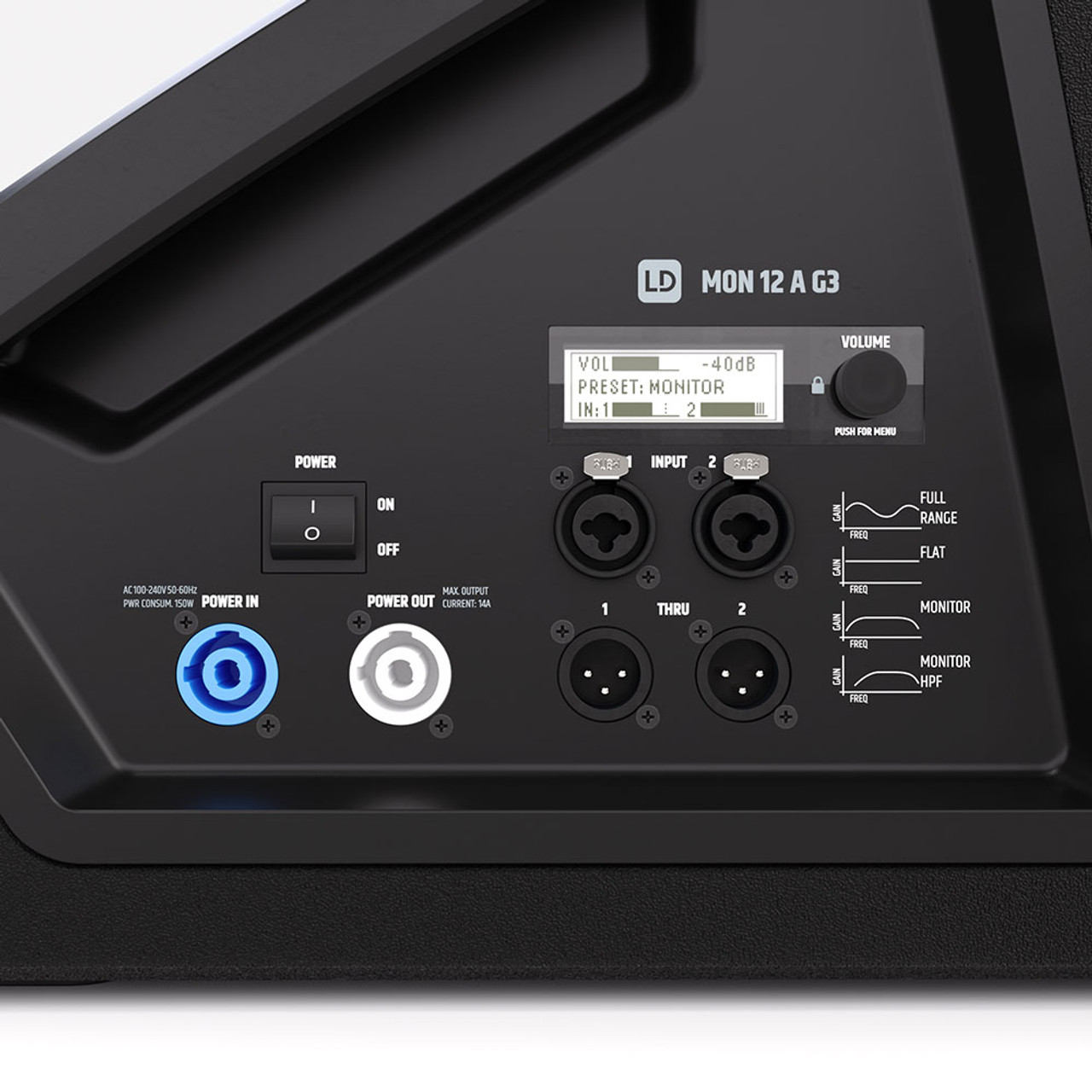 LD Systems Stage Monitor G3 12" Active 300W Coaxial