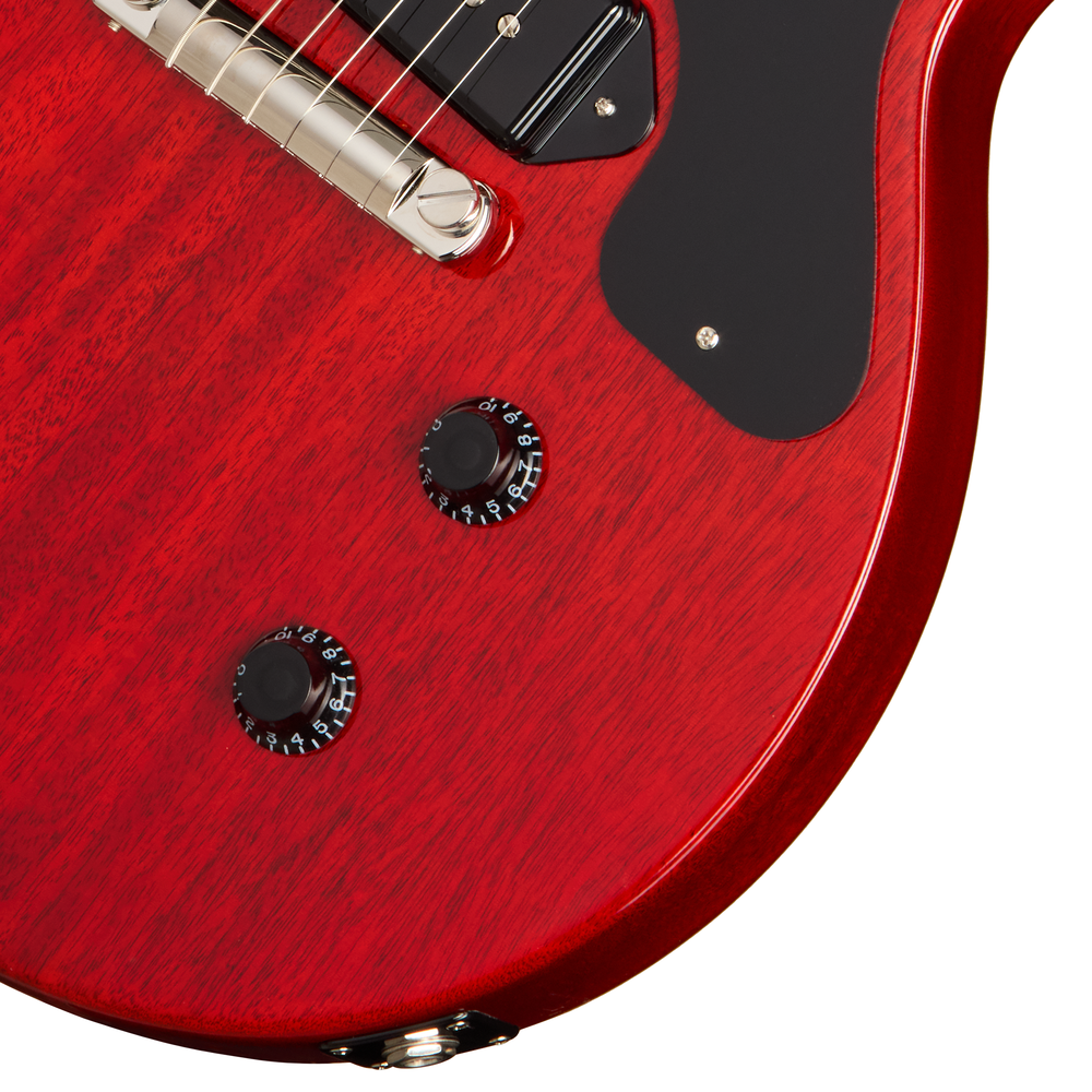 Gibson Les Paul Junior Double Cut - Black Pickguard - Vintage Cherry