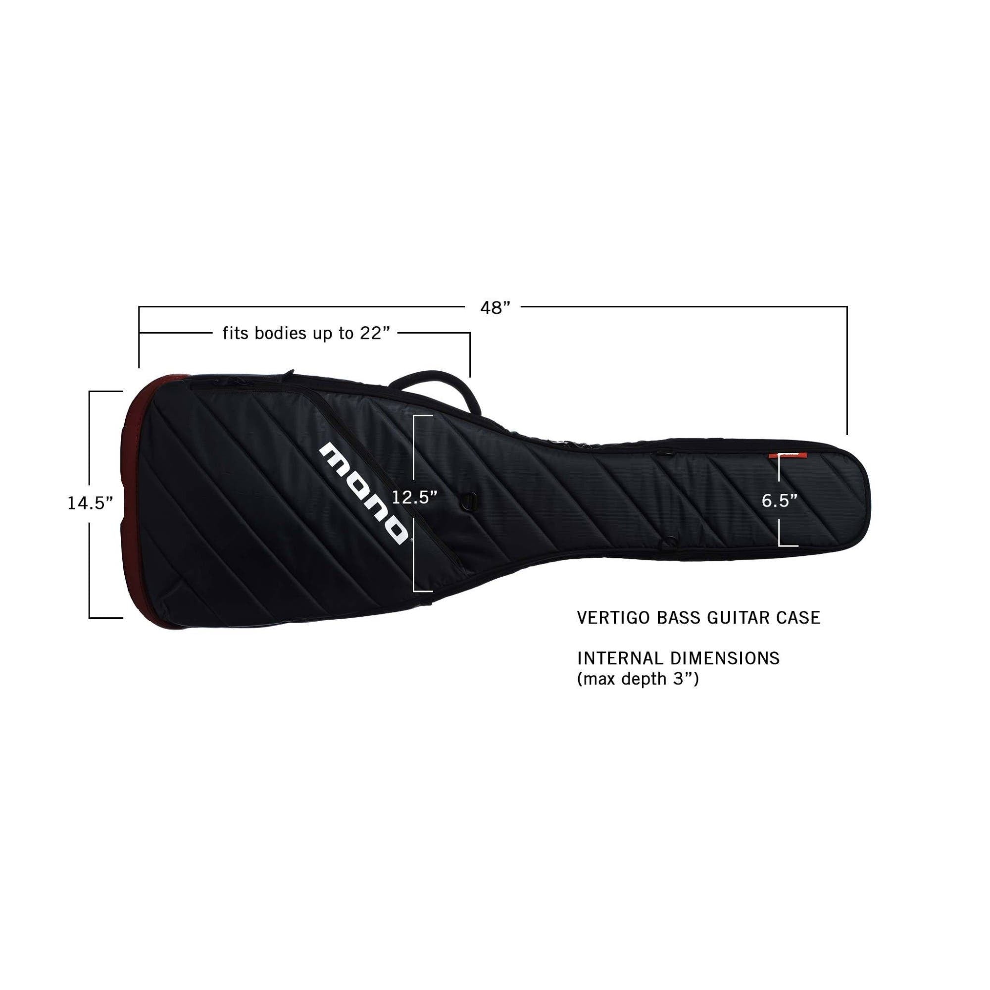 Mono M80 Vertigo Bass Guitar Case - Grey