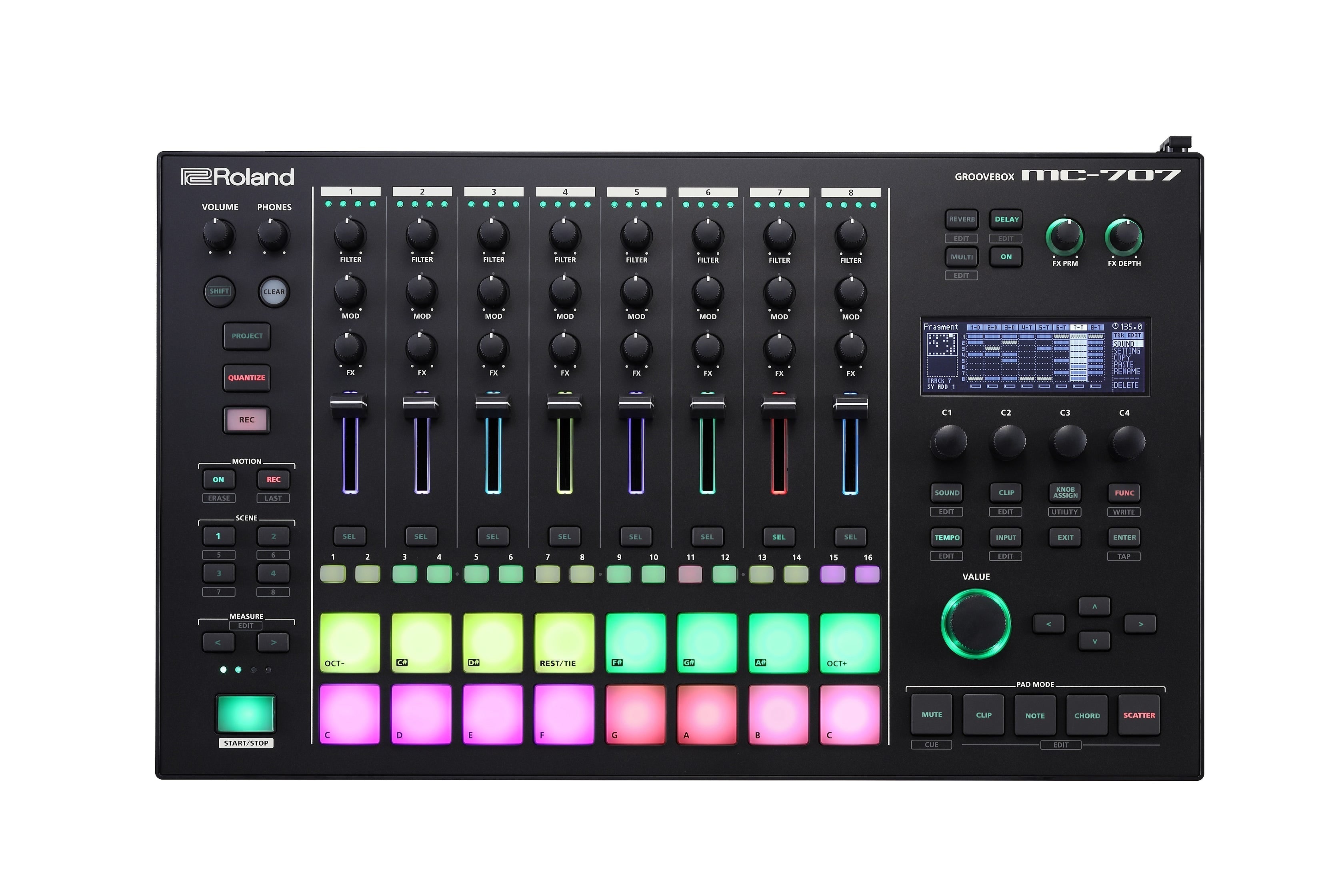 Roland MC-707 Groovebox Live Sequencer/Synth