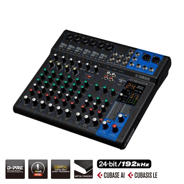 Yamaha MG12XUK 12-Channel Mixer