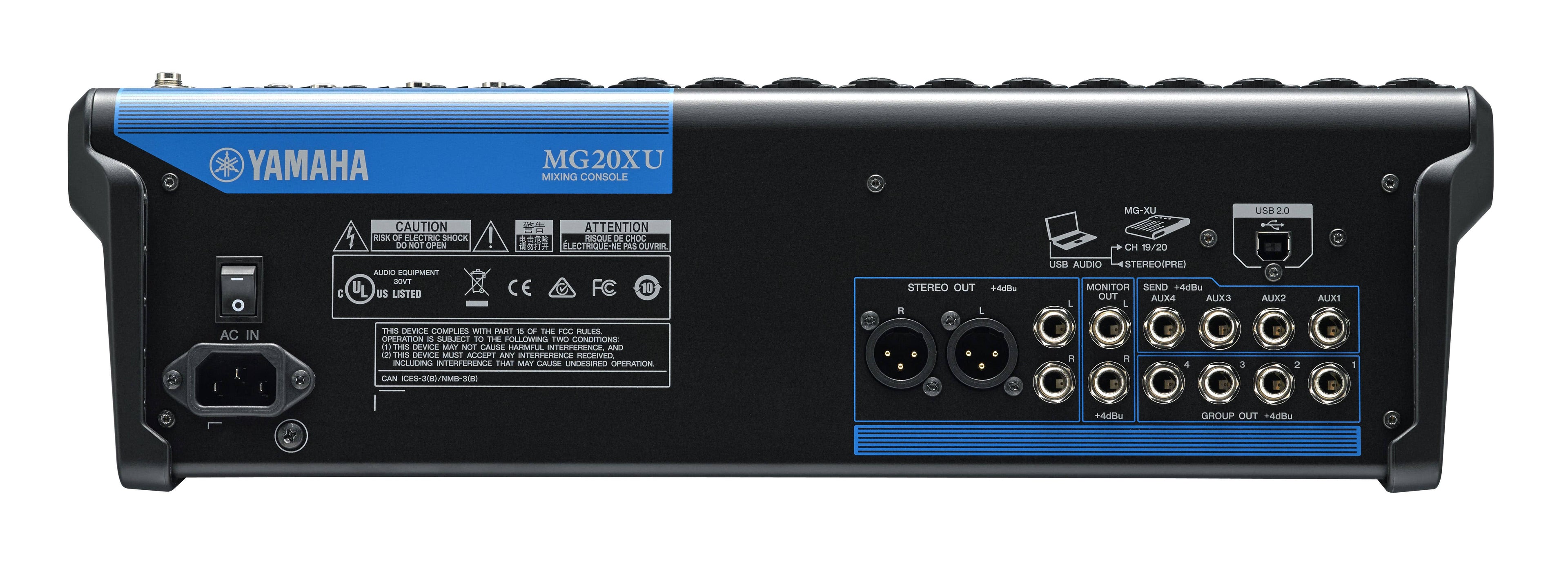 Yamaha MG20XU Mixer w/ Digital FX and USB
