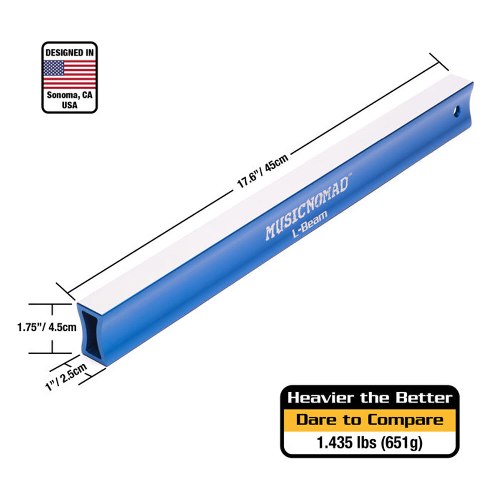 Music Nomad "Fret Leveler" Leveling (L-Beam) 17.6" for Guitar