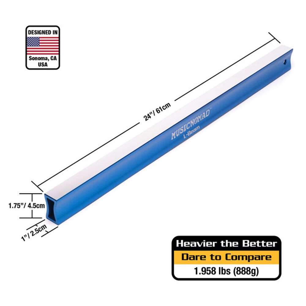 Music Nomad "Fret Leveler" Leveling (L-Beam) 24" for Bass