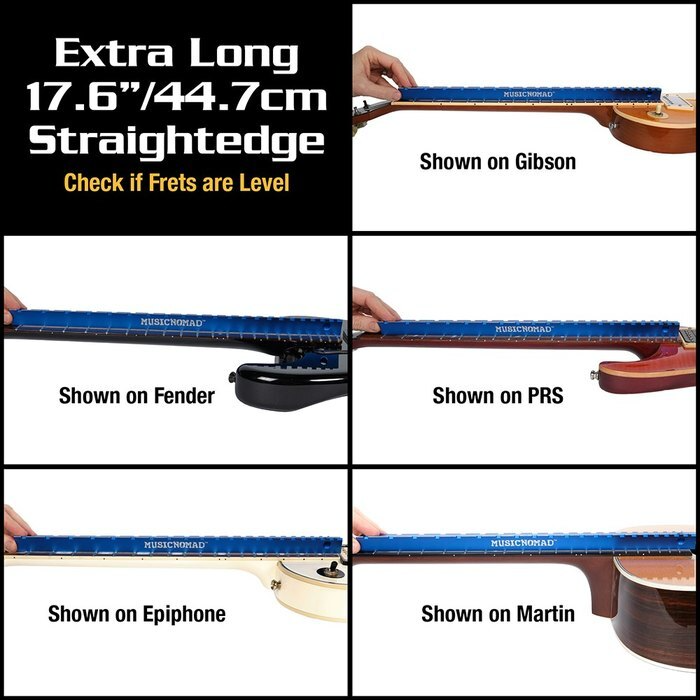 Music Nomad "Tri-Beam" 3 in 1 Dual Notched Straight Edge