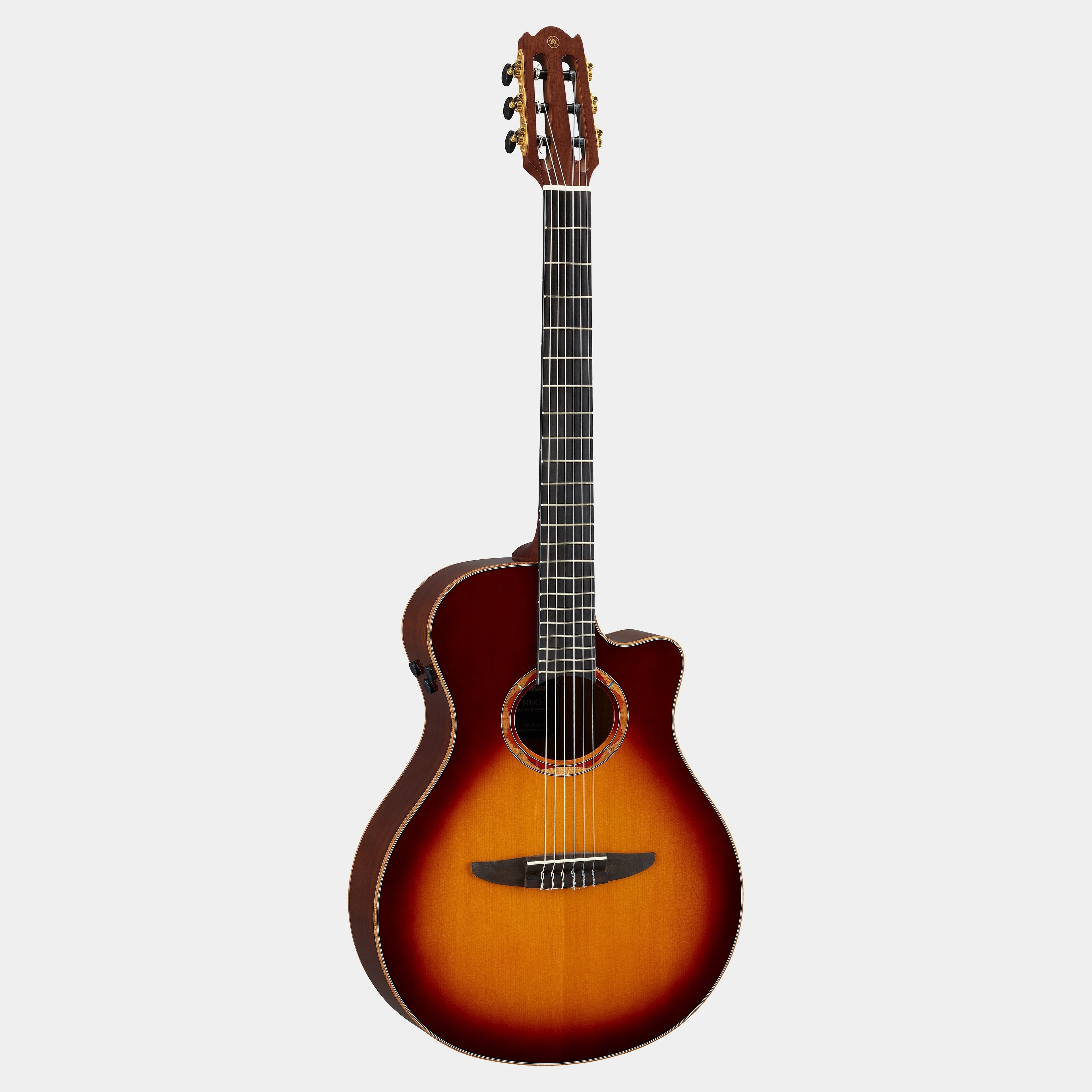 Yamaha NTX3 Nylon Acoustic Electric Guitar w/Deluxe Gigbag - Brown Sunburst