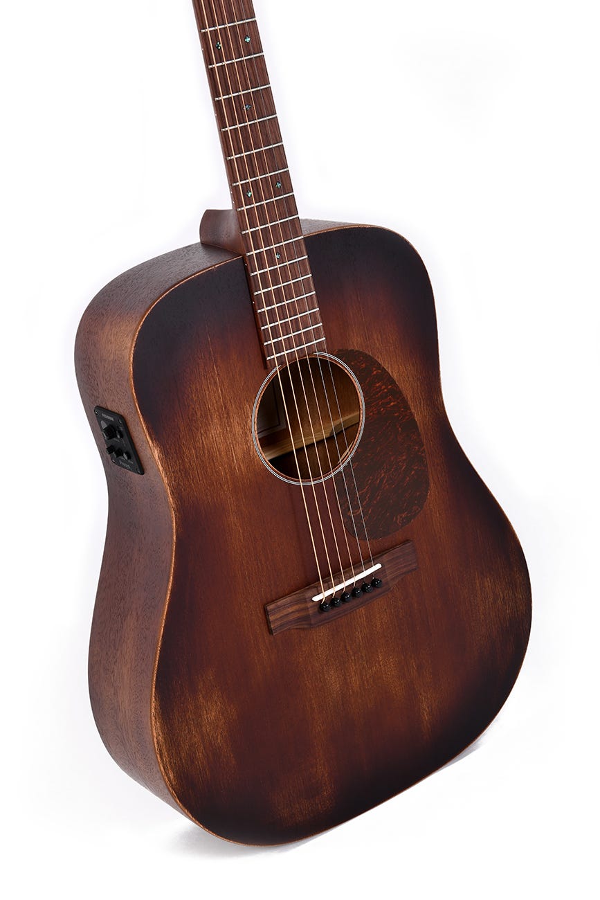 Sigma DM-15E Aged 14-Fret Acoustic Electric Guitar - Mahogany