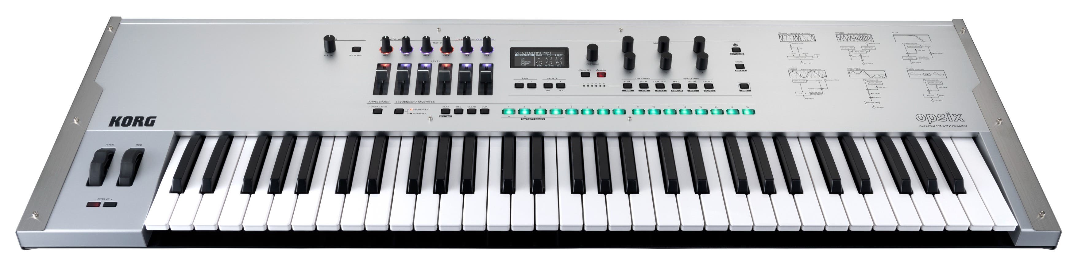 Korg OpSix SE 61-Key FM Synth w/Case - Platinum