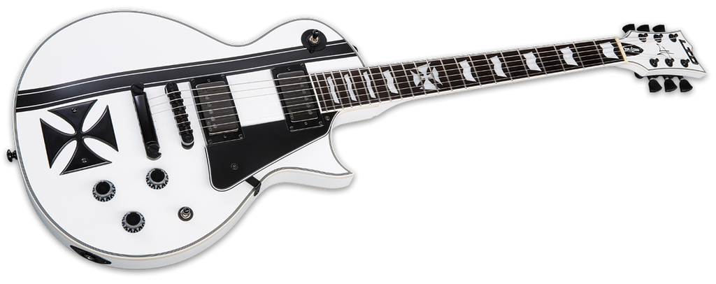 ESP LTD Iron Cross James Hetfield Signature Guitar w/Case - Snow White