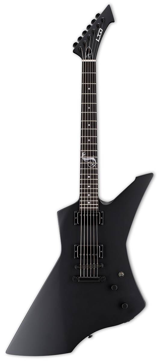ESP LTD Snakebyte James Hetfield Signature Guitar w/Case - Black Satin