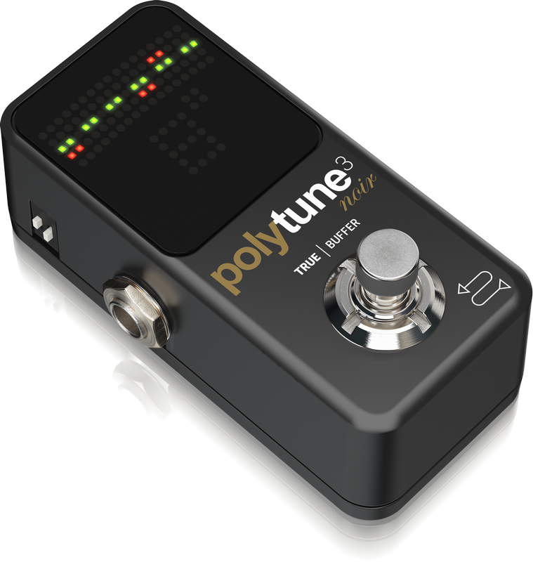 TC Electronic Polytune 3 Mini NOIR Polyphonic Tuner w/Built-In BONAFIDE BUFFER