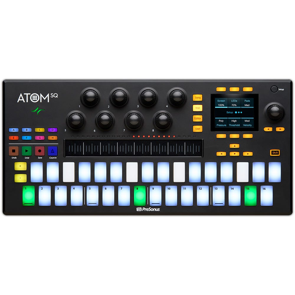 Presonus ATOM SQ Hybrid MIDI Keyboard / Pad Performance and Production Controller