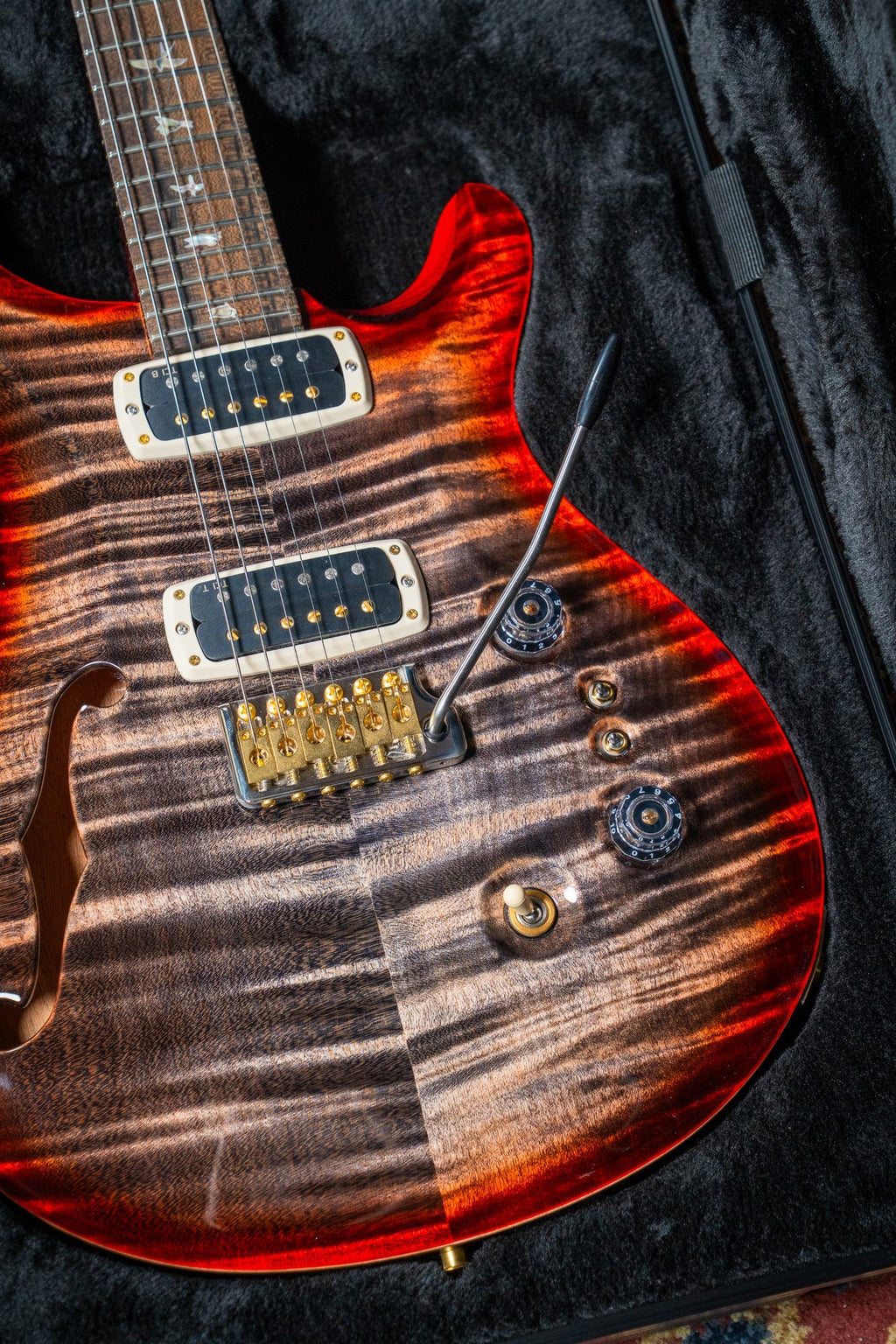 Paul Reed Smith (PRS) 40th Anniversary Custom 24-08 Semi Hollow Limited Edition - Charcoal Cherry Burst