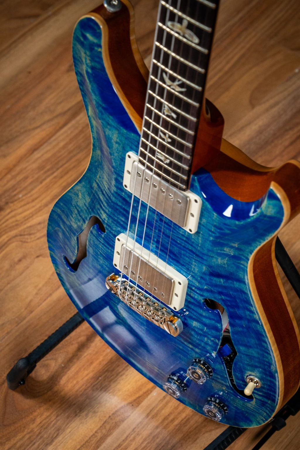 Paul Reed Smith (PRS) Hollowbody II Piezo w/Case - Faded Blue Jean