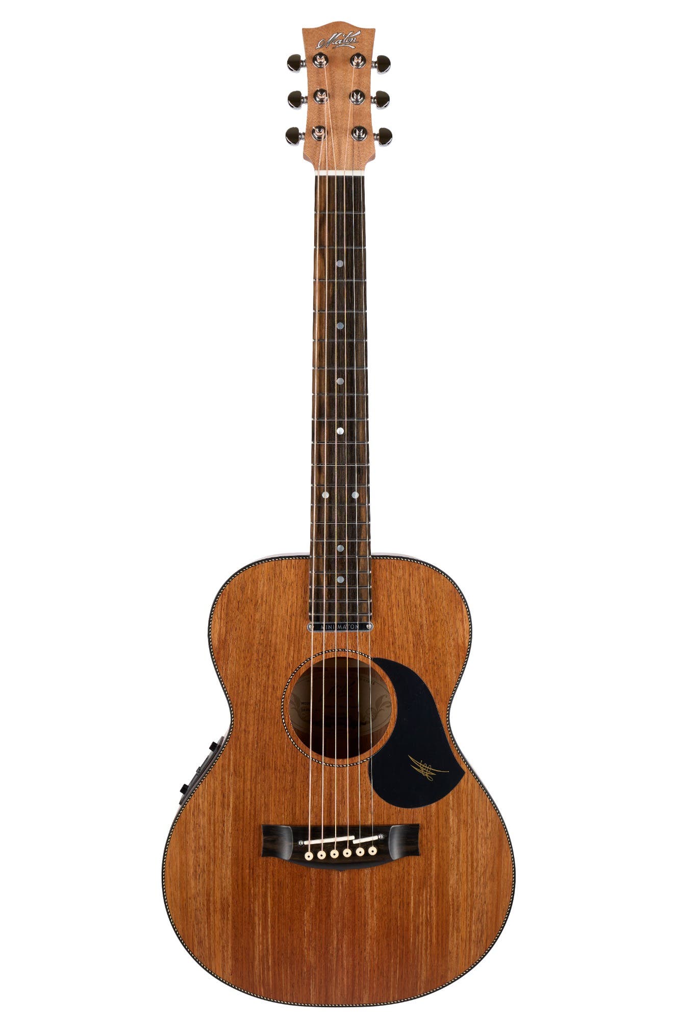 Maton EMBW-6 Mini Acoustic Electric Guitar w/Case - Blackwood