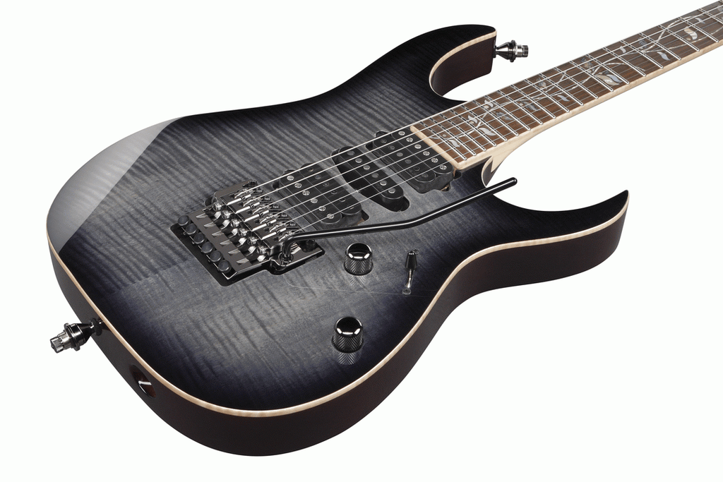 Ibanez RG8570 J-Custom Electric Guitar w/ Case - Black Rutile