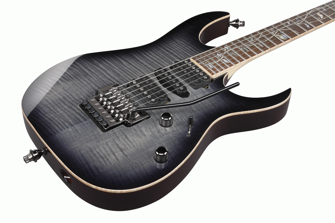 Ibanez RG8570 J-Custom Electric Guitar w/ Case - Black Rutile