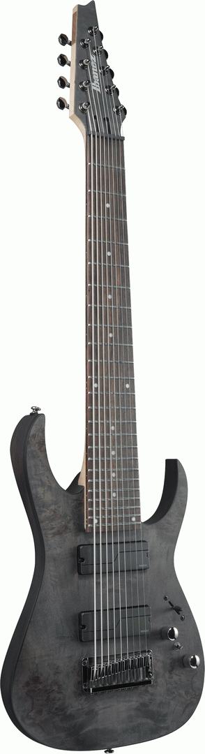 Ibanez RG9PB 9 String Electric Guitar - Transparent Gray Flat