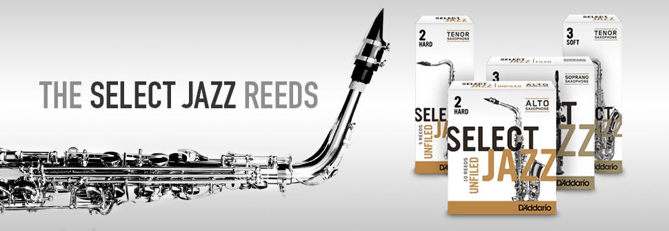 D'Addario Select Jazz Tenor Sax / Unfiled 3 Med - Box of 5