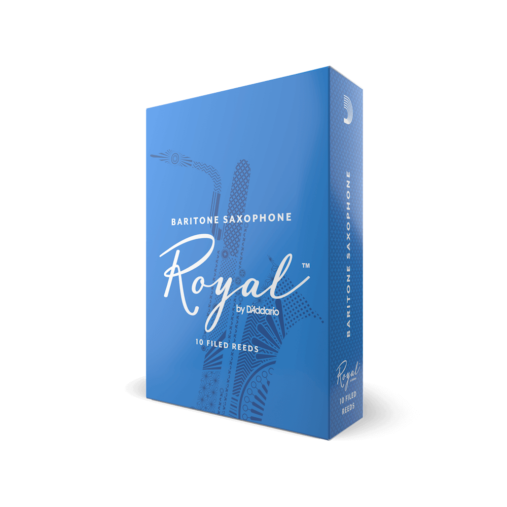 Rico ROYAL Baritone Sax Reeds - Box of 10 - Strength 2.5